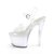 Pleaser ECHOLITE-708 Sandalia de Tacón Plataform Transparente Multicolor EU-38 / US-8