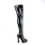 Pleaser ELECTRA-3023 Bota Alta Charol Negro EU-36 / US-6