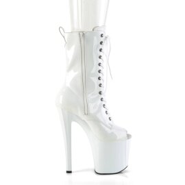 Pleaser ENCHANT-1041 Bota Plataforma Charol Blanco EU-35 / US-5