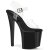 Pleaser ENCHANT-708 Sandalia de Tacón Plataforma Negro Transparente EU-39 / US-9