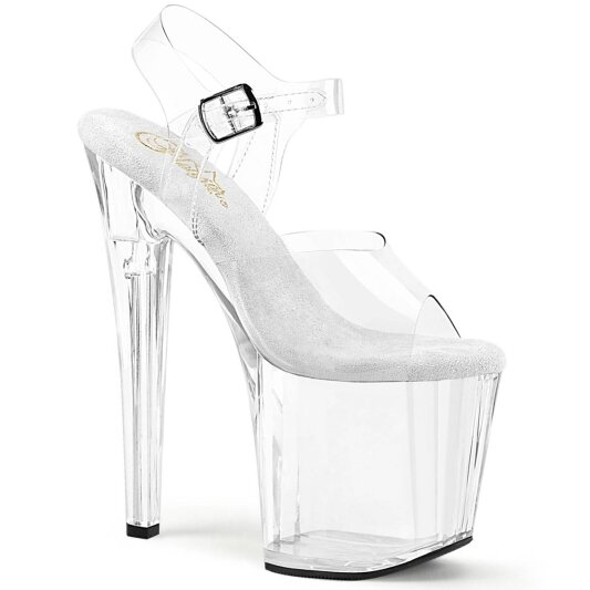 Pleaser ENCHANT-708 Sandalia de Tacón Plataforma Transparente EU-35 / US-5
