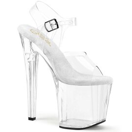 Pleaser ENCHANT-708 Sandalia de Tacón Plataforma Transparente EU-35 / US-5