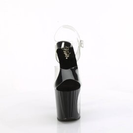 Pleaser ENCHANT-708LT-CIRCLE Sandalia de Tacón Plataforma Negro Transparente EU-38 / US-8