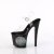 Pleaser ENCHANT-708LT-CIRCLE Sandalia de Tacón Plataforma Negro Transparente EU-38 / US-8