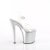 Pleaser ENCHANT-708LT-CIRCLE Sandalia de Tacón Plataforma Plata Transparente EU-35 / US-5