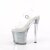 Pleaser ENCHANT-708RSI Sandalia de Tacón Plataforma Purpurina Plata Transparente EU-37 / US-7