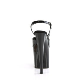 Pleaser ENCHANT-709 Sandalia de Tacón Plataforma Charol Negro EU-35 / US-5