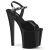 Pleaser ENCHANT-709 Sandalia de Tacón Plataforma Charol Negro EU-39 / US-9