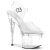 Pleaser ESTEEM-708 Sandalia de Tacón Plataforma Transparente EU-35 / US-5