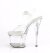 Pleaser ESTEEM-708 Sandalia de Tacón Plataforma Transparente EU-35 / US-5