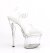 Pleaser ESTEEM-708 Sandalia de Tacón Plataforma Transparente EU-35 / US-5