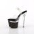 Pleaser ESTEEM-708LG Sandalia de Tacón Plataforma Purpurina Transparente Multicolor EU-38 / US-8