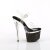 Pleaser ESTEEM-708LG Sandalia de Tacón Plataforma Purpurina Transparente Multicolor EU-38 / US-8
