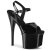 Pleaser ESTEEM-709 Sandalia de Tacón Plataforma Charol Negro EU-39 / US-9