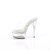 Pleaser EXCITE-601 Sandalia de Tacón Plataforma Transparente EU-35 / US-5