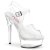 Pleaser EXCITE-608 Sandalia de Tacón Plataforma Transparente EU-35 / US-5