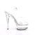 Pleaser EXCITE-608 Sandalia de Tacón Plataforma Transparente EU-35 / US-5
