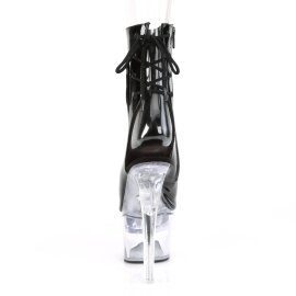 Pleaser FLASHDANCE-1018-7 Botín Plataforma Charol Negro Multicolor EU-35 / US-5