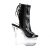 Pleaser FLASHDANCE-1018-7 Botín Plataforma Charol Negro Multicolor EU-39 / US-9