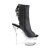 Pleaser FLASHDANCE-1018-7 Botín Plataforma Cuero Sintético Negro EU-37 / US-7