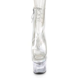 Pleaser FLASHDANCE-1018C-7 Botín Plataforma Transparente EU-35 / US-5