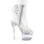 Pleaser FLASHDANCE-1018C-7 Botín Plataforma Transparente EU-35 / US-5