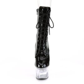 Pleaser FLASHDANCE-1020-7 Botín Plataforma Charol Negro Multicolor EU-35 / US-5
