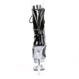 Pleaser FLASHDANCE-1020-7 Botín Plataforma Charol Negro Multicolor EU-35 / US-5