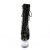 Pleaser FLASHDANCE-1020-7 Botín Plataforma Charol Negro Multicolor EU-35 / US-5