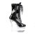 Pleaser FLASHDANCE-1020-7 Botín Plataforma Charol Negro Multicolor EU-35 / US-5