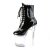 Pleaser FLASHDANCE-1020-8 Botín Plataforma Charol Negro Multicolor EU-35 / US-5