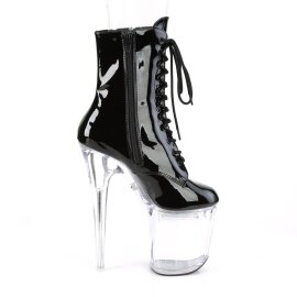 Pleaser FLASHDANCE-1020-8 Botín Plataforma Charol Negro Multicolor EU-38 / US-8