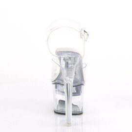 Pleaser FLASHDANCE-708 Sandalia de Tacón Plataforma Transparente Multicolor EU-37 / US-7