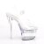 Pleaser FLASHDANCE-708 Sandalia de Tacón Plataforma Transparente Multicolor EU-37 / US-7