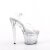 Pleaser FLASHDANCE-708SPEC Sandalia de Tacón Plataforma Transparente Multicolor EU-37 / US-7