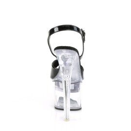 Pleaser FLASHDANCE-709 Sandalia de Tacón Plataforma Transparente Multicolor EU-35 / US-5
