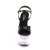 Pleaser FLASHDANCE-709 Sandalia de Tacón Plataforma Transparente Multicolor EU-35 / US-5