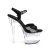 Pleaser FLASHDANCE-709 Sandalia de Tacón Plataforma Transparente Multicolor EU-35 / US-5