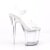 Pleaser FLASHDANCE-808 Sandalia de Tacón Plataforma Transparente Multicolor EU-35 / US-5