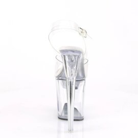 Pleaser FLASHDANCE-808 Sandalia de Tacón Plataforma Transparente Multicolor EU-37 / US-7
