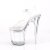 Pleaser FLASHDANCE-808 Sandalia de Tacón Plataforma Transparente Multicolor EU-37 / US-7