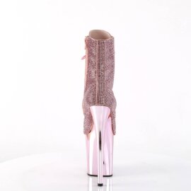 Pleaser FLAMINGO-1020CHRS Botín Plataforma Metalizado Rosa Claro EU-39 / US-9