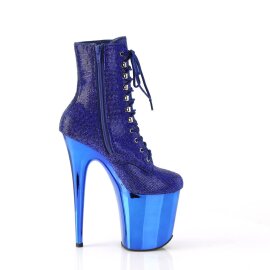Pleaser FLAMINGO-1020CHRS Botín Plataforma Metalizado Azul EU-40 / US-10