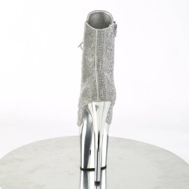 Pleaser FLAMINGO-1020CHRS Botín Plataforma Metalizado Plata EU-42 / US-12