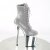 Pleaser FLAMINGO-1020CHRS Botín Plataforma Multi Metalizado Plata EU-41 / US-11