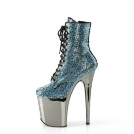 Pleaser FLAMINGO-1020CHRS Botín Plataforma Metalizado Turquesa EU-40 / US-10