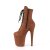 Pleaser FLAMINGO-1020FS Botín Plataforma Ante Sintético Caramelo EU-40 / US-10