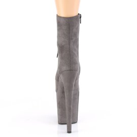 Pleaser FLAMINGO-1020FS Botín Plataforma Ante Sintético Gris EU-35 / US-5