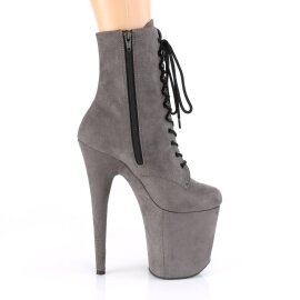 Pleaser FLAMINGO-1020FS Botín Plataforma Ante Sintético Gris EU-35 / US-5