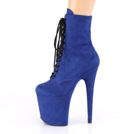 Pleaser FLAMINGO-1020FS Botín Plataforma Ante Sintético Azul EU-42 / US-12